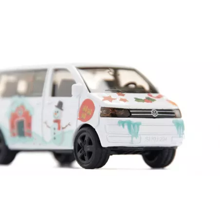Juguete miniatura VW T5 Muñeco de nieve de metal y plástico con acoplamiento