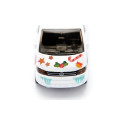 Juguete miniatura VW T5 Muñeco de nieve de metal y plástico con acoplamiento