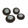 Ruedas Neumaticas 2 x 310x95, 2 x 325x110