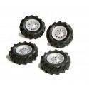 Ruedas neumaticas 308x98 para tractor a pedales