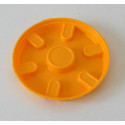 Cubre ruedas amarillo para juguete rollyMinitrac, repuesto de plástico para ruedas de 165x65.