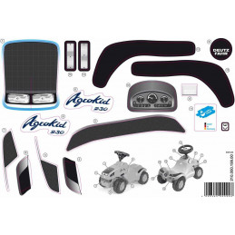 Pegatina de repuesto Minitrac Deutz para tractor infantil Rolly Toys