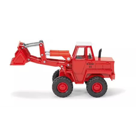 Cargadora de ruedas Kramer 411 a escala 1:50 en miniatura de metal y plástico.