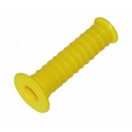 Mango de repuesto amarillo de 12 mm de goma para tractor de juguete Rolly Toys.