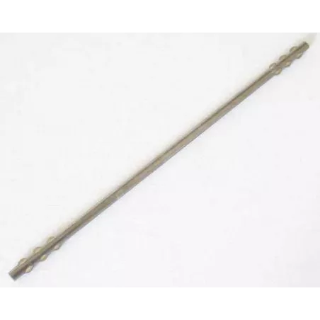Eje con pinza de metal 8x305 Rolly Toys, repuesto para tractores y vehículos de juguete a pedales.