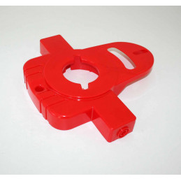 Eje delantero rojo de repuesto para tractor de pedales rollyKiddy.