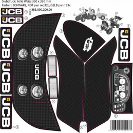 Calcomanía JCB Kid | Lámina adhesiva branding maquinaria