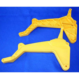 Cargador frontal rollyKid amarillo, accesorio de pala para tractor de pedales infantil.