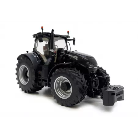Réplica a escala 1:32 del tractor Case IH Optum 300 CVX Black Edition en metal negro mate para coleccionistas.