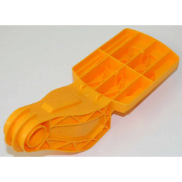 Soporte de asiento de plástico de alta resistencia para vehículos de pedales Rolly Toys.