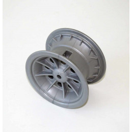 Llanta plateada de repuesto para neumáticos de 5 pulgadas de vehículos infantiles Rolly Toys.