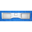 Lámpara cristal plata | Embellecedor frontal decorativo