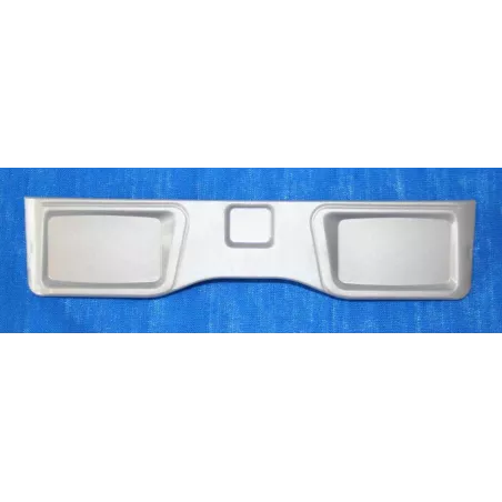 Lámpara cristal plata | Embellecedor frontal decorativo