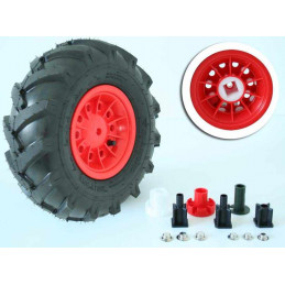 Rueda de repuesto neumática de 6 pulgadas para el lado izquierdo de tractores de juguete Rolly Toys.
