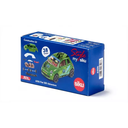 Set de manualidades Style my siku Fiat 500 Adventure, coche de juguete personalizable con puertas que se abren