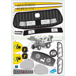 Set de pegatinas originales para tractor de juguete Rolly Junior John Deere