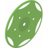 Cubierta de rueda grande, verde claro MB-Trac
