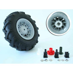 Rueda neumática de repuesto de 6 pulgadas 310-95 derecha para tractor infantil Rolly Toys.