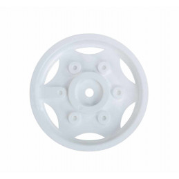 Cubre ruedas blanco para tractores de juguete Rolly Toys (ruedas 335x120 y 310x110)