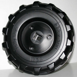 Rueda trasera de repuesto 272x100 sin goma para tractor de juguete Rolly Toys.