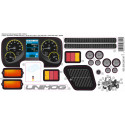 Set de adhesivos oficiales para tractor de juguete Rolly Toys Unimog, resistentes y de ajuste preciso.
