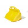 Cuenco basculante amarillo, con ruedas X-Trac Premium