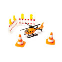 Set de rescate de juguete Siku con ambulancia, helicóptero y furgoneta de emergencias.