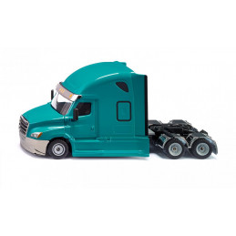 Camión a escala 1:50 Freightliner Cascadia azul Miami con detalles cromados Siku Super