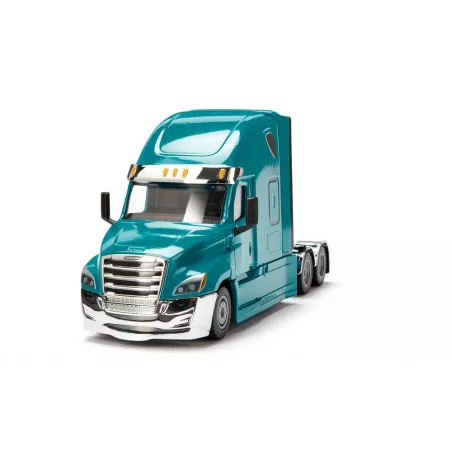 Camión a escala 1:50 Freightliner Cascadia azul Miami con detalles cromados Siku Super