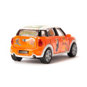 Coche de juguete MINI Countryman de Siku personalizable con pegatinas de verano y puertas practicables.