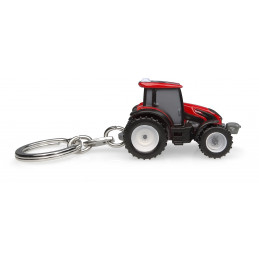Réplica en miniatura de metal del tractor Valtra G135 rojo de Universal Hobbies para coleccionistas.