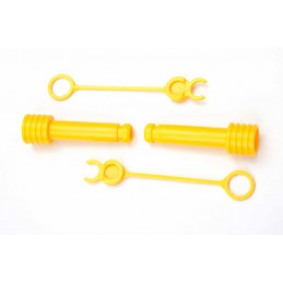 Bolsa con dos tornillos y dos clips de repuesto para tractores de pedales Rolly Toys.