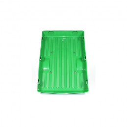 Cama de remolque John Deere Ground Force de alta resistencia para tractor de pedales infantil.