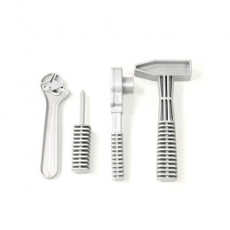 Kit de herramientas de juguete de plástico Peg-Pérego para vehículos infantiles.