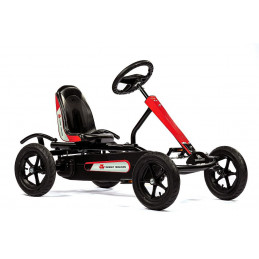 Kart de pedales infantil Speedy Massey Ferguson de Dino-Cars con diseño de tractor agrícola rojo.