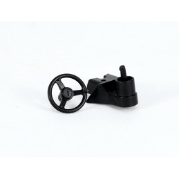 Kit de enganche de remolque y volante de juguete para tractores y camiones Bruder.
