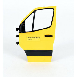 Puerta izquierda amarilla de repuesto para camión de juguete MB Sprinter DHL de Bruder.