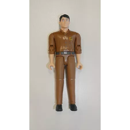 Figura articulada de conductor de UPS de Bruder para vehículos de juguete