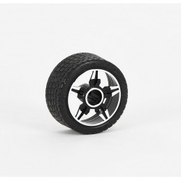 Rueda de repuesto original para coche de juguete Roadster de Bruder, resistente y fácil de montar.