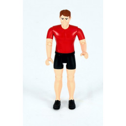 Figura de hombre articulada a escala 1:16 compatible con vehículos de juguete Bruder.