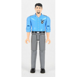 Figura de oficial de policía articulada a escala 1:16 compatible con vehículos Bruder