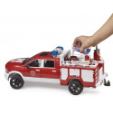 Camión de bomberos RAM 2500 de Bruder a escala 1:16 con cañón de agua funcional