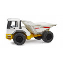 Camión dumper de juguete Bruder a escala 1:16 con caja basculante