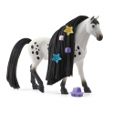 Semental Knabstrupper Beauty Horse de Schleich con crin larga para peinar y accesorios.