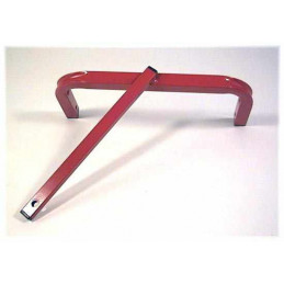 Soporte izquierdo de metal original Rolly Toys para repuesto de chasis de tractor de juguete.