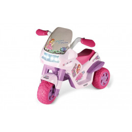 Moto eléctrica infantil Flower Princess rosa para niñas de 2 años con luces y sonidos