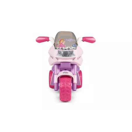 Moto eléctrica infantil Flower Princess rosa para niñas de 2 años con luces y sonidos