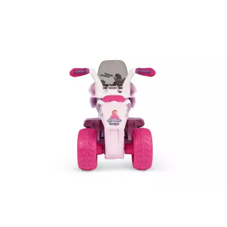 Moto eléctrica infantil Flower Princess rosa para niñas de 2 años con luces y sonidos