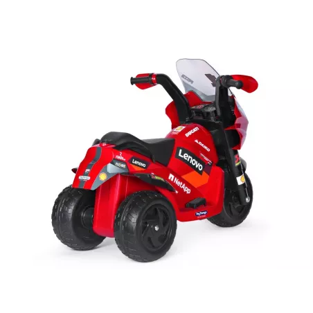 Moto eléctrica infantil Ducati Desmosedici Evo de 6V con luces y sonidos para niños a partir de 2 años.