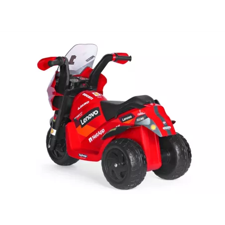 Moto eléctrica infantil Ducati Desmosedici Evo de 6V con luces y sonidos para niños a partir de 2 años.